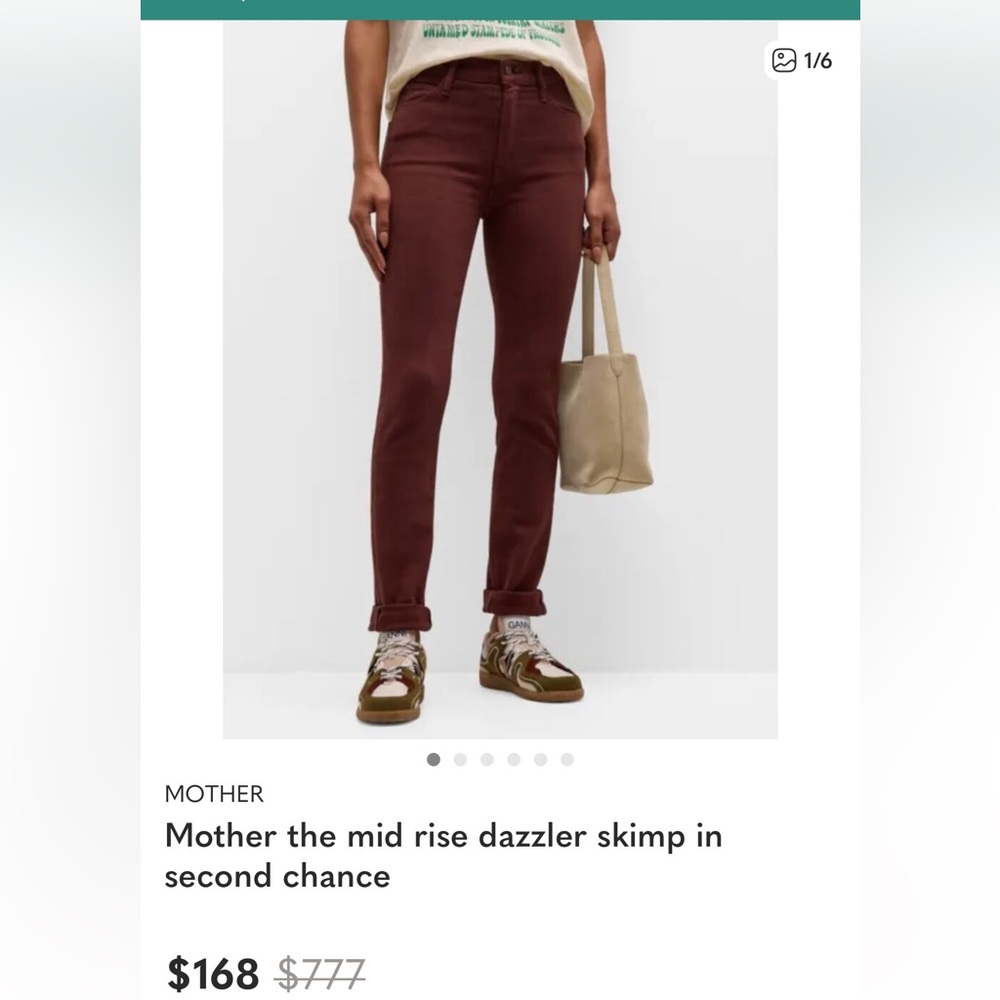 Mother the mid rise dazzler skimp in second chance